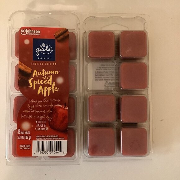 Glade Wax Melts 15 Count - Autumn Spiced Apple - Apple & Cinnamon - Limited Ed - Picture 1 of 2